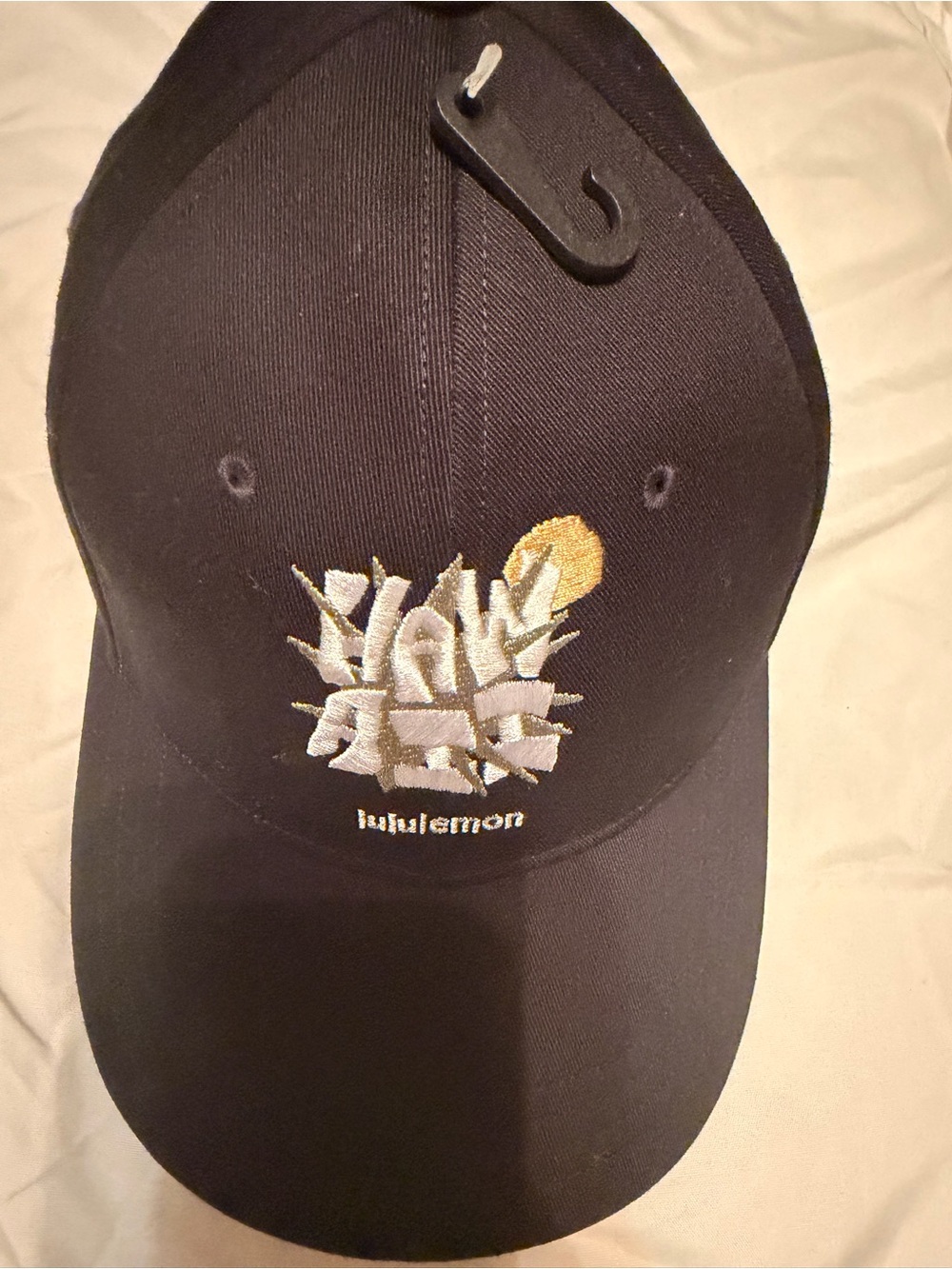 lululemon athletica unisex Black Embroidered Baseball Cap